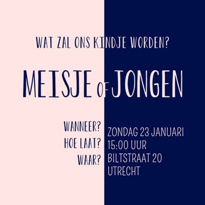 Greetz | Gender Reveal | meisje of jongen