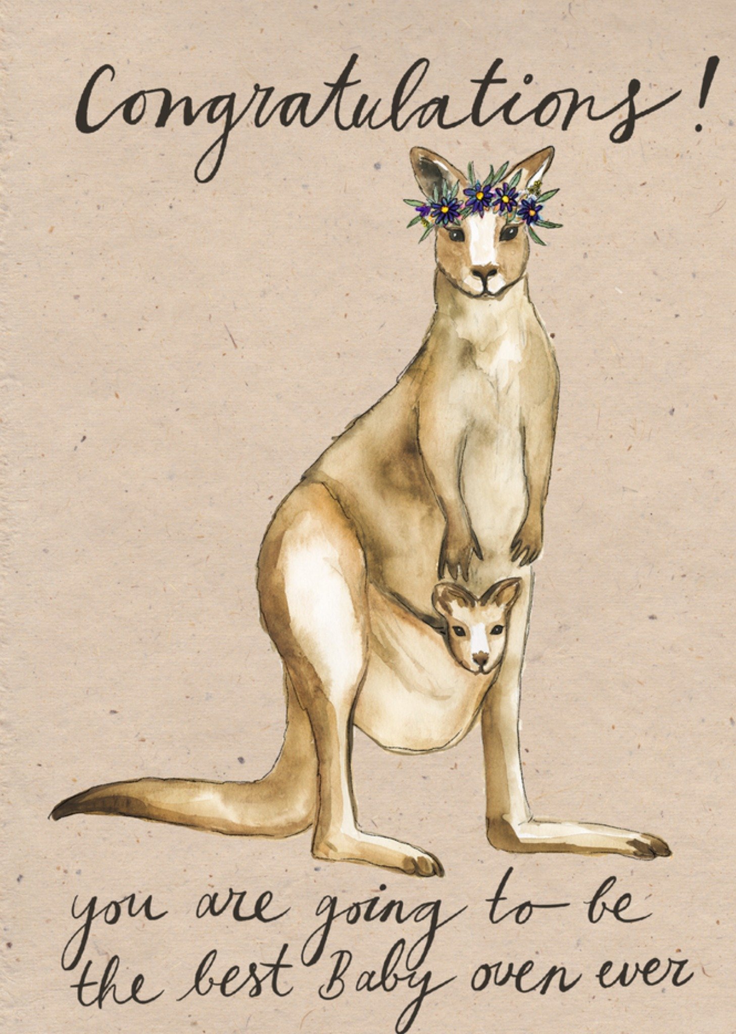 Marie Bodie Zwangerschapskaart Kangaroo Kaart Marie Bodié