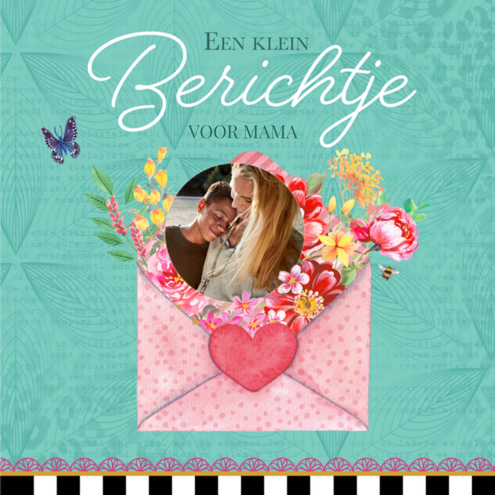 Denken aan kaart Mama Vierkante Kaart Melli Mello