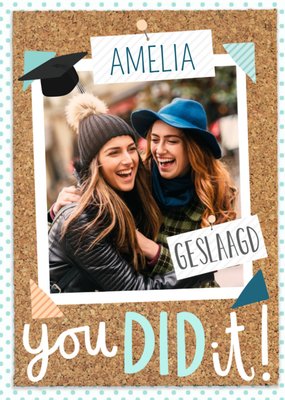 You Did It Foto Upload Geslaagd Kaart