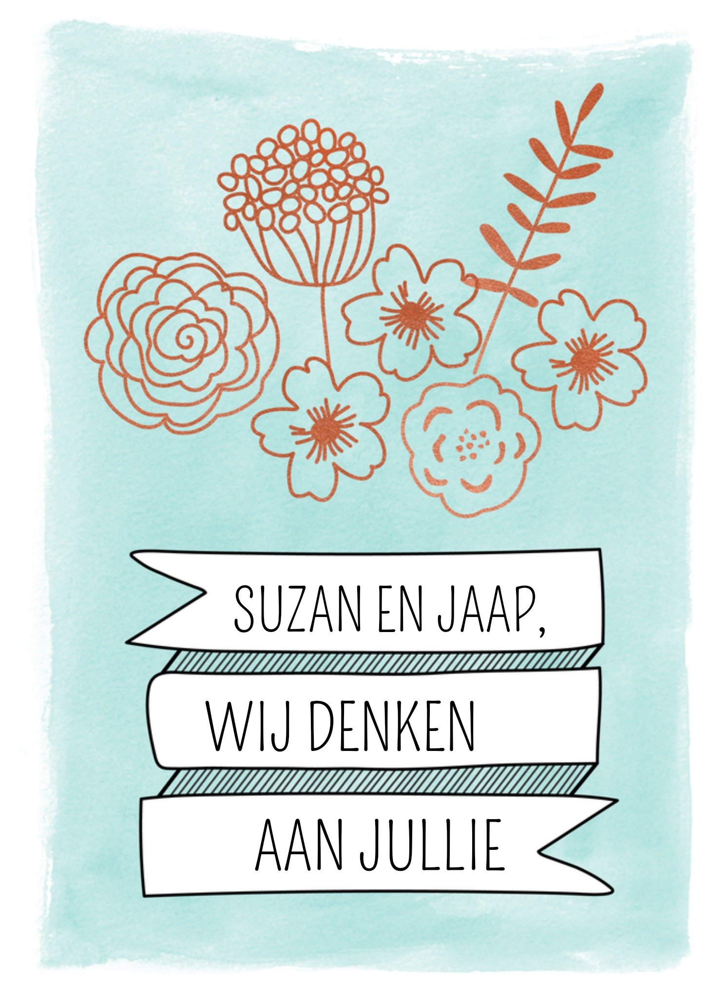 Denken aan Wij denken aan jullie Kaart Greetz