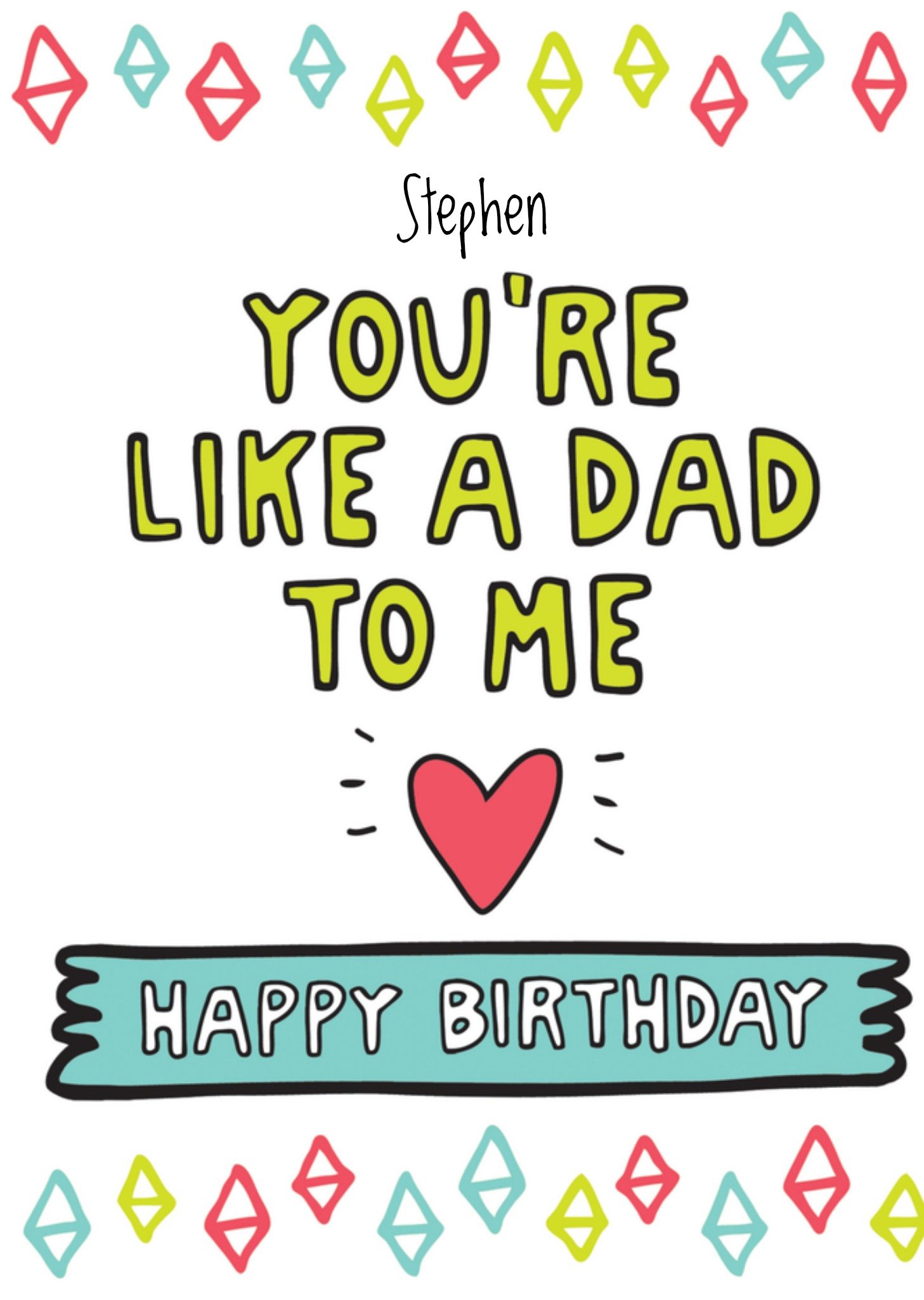 Verjaardagskaart met naam Kaart Angela Chick