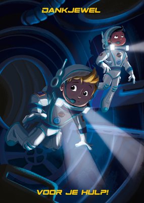De Kleine Astronauten | Bedankt kaart | Missie