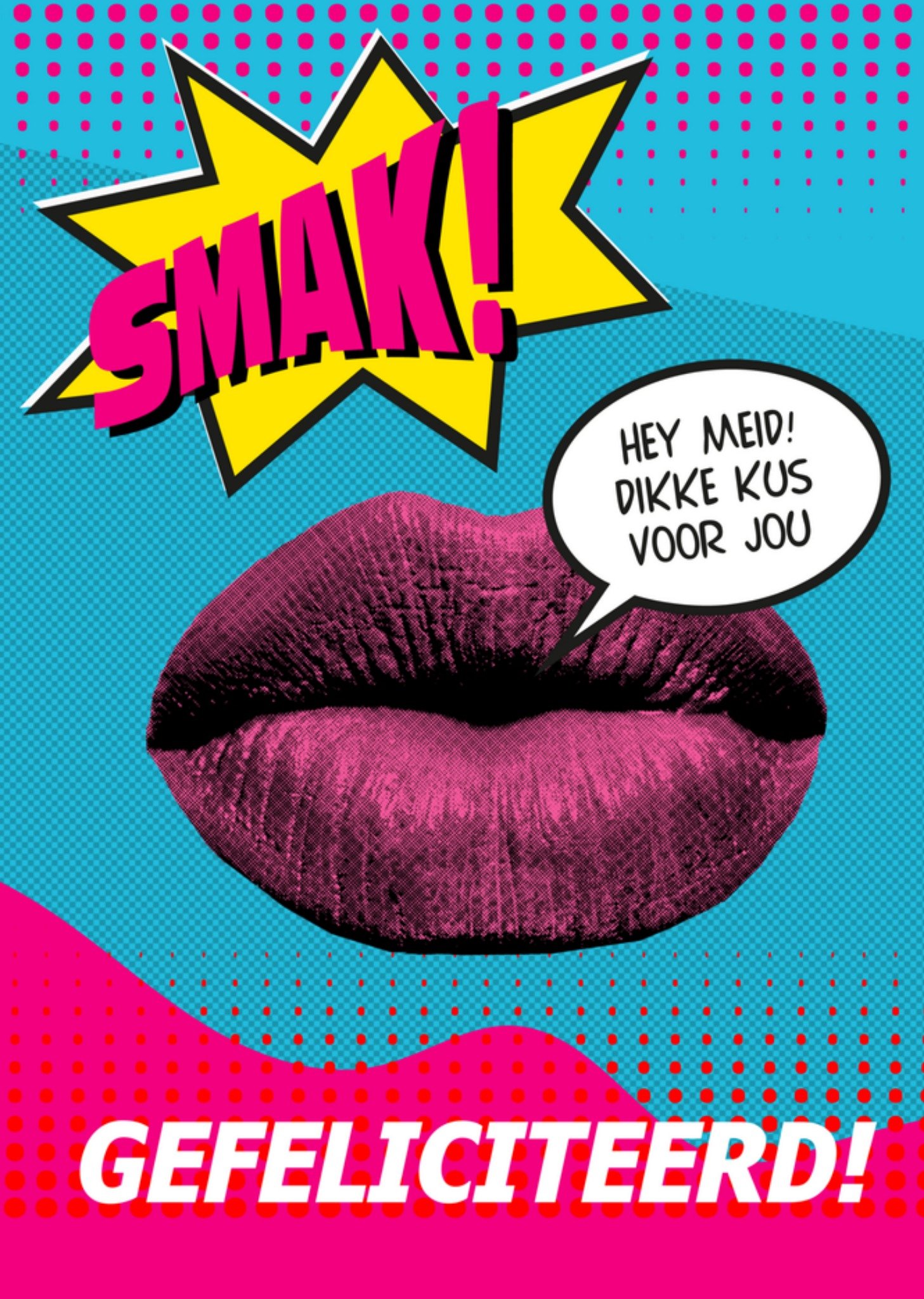 Greetz Verjaardagskaart lippen Standard Card