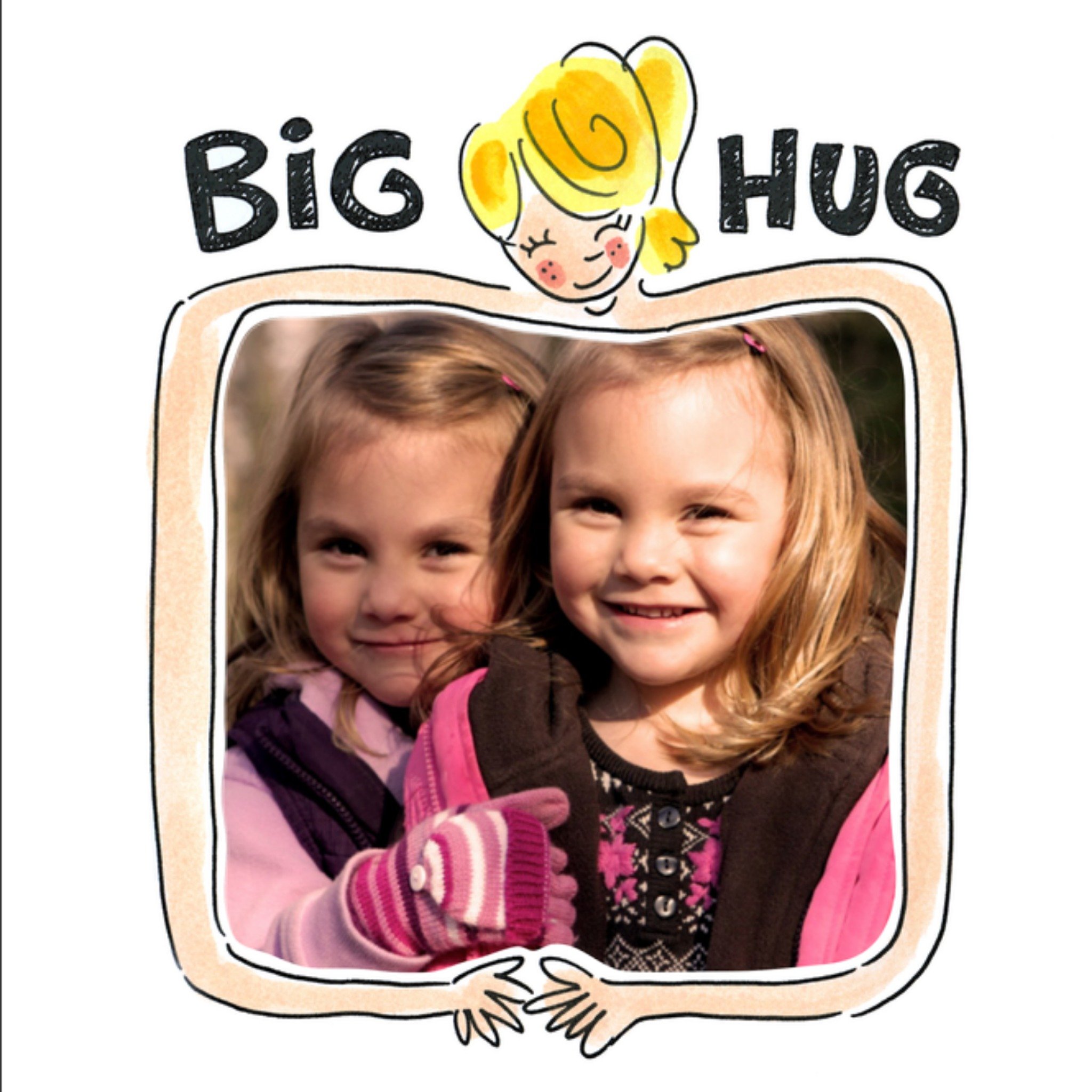 Vriendschapskaart fotokaart Vierkante Kaart Blond Amsterdam