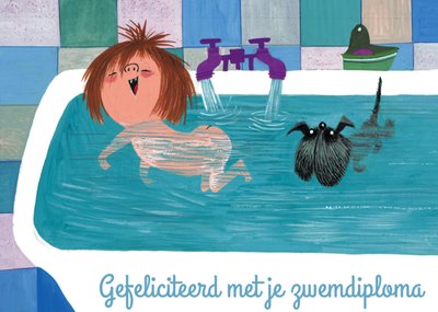 Fiep Westendorp | Zwemdiploma kaart | illustratie