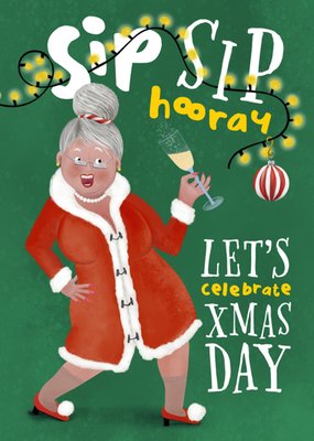 Patricia Hooning | Kerstkaart | Sip Sip Hooray