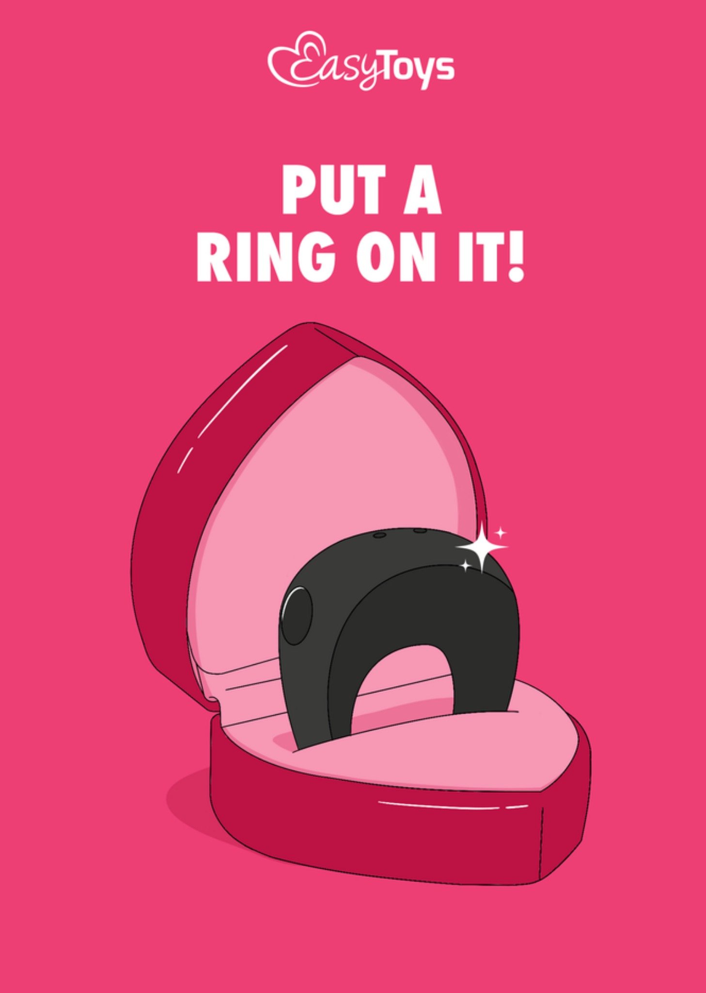 EasyToys Huwelijkskaart Put a ring on it Easytoys