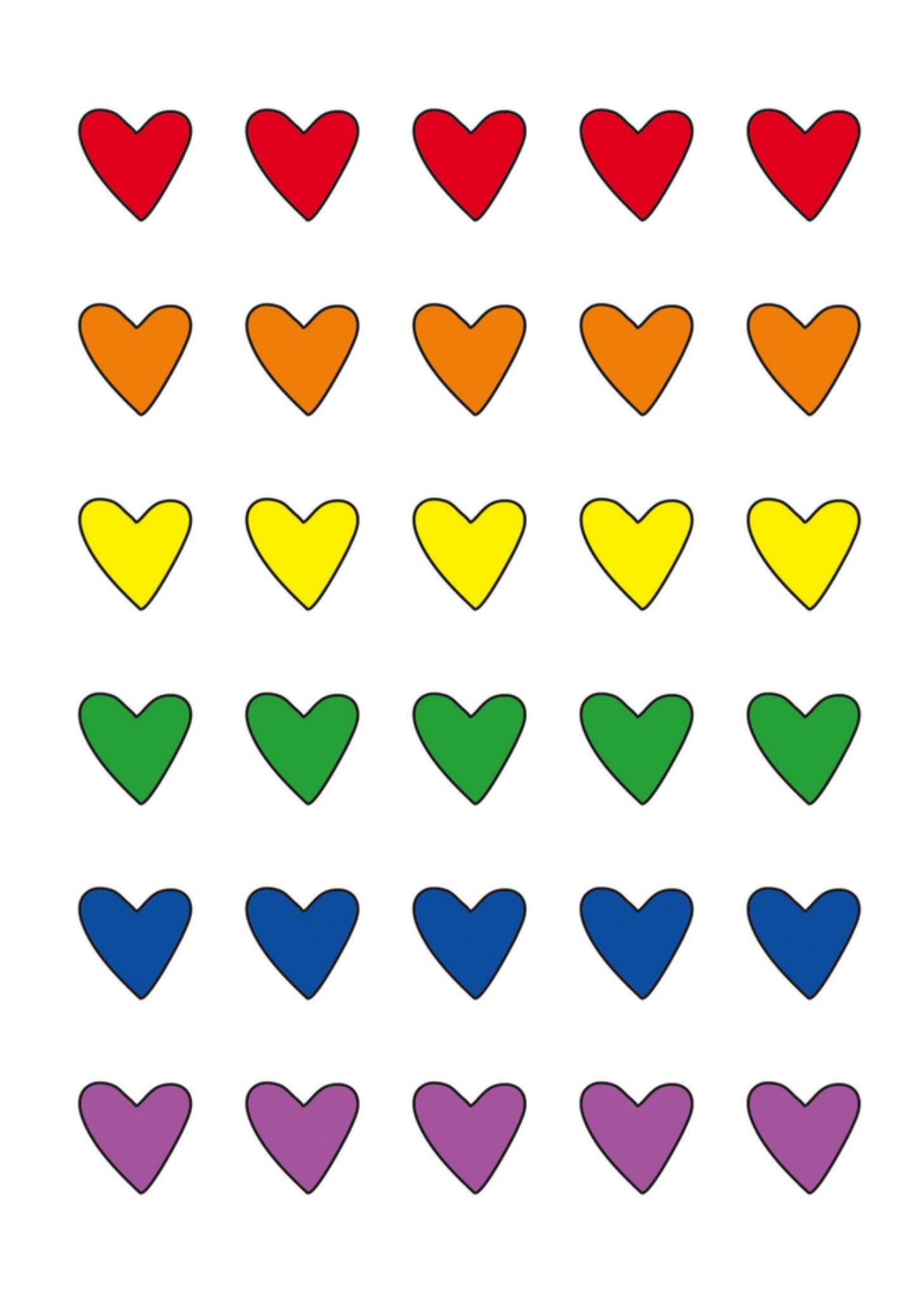 Redback Cards Happy Pride hartjes Kaart Redback Cards Limited