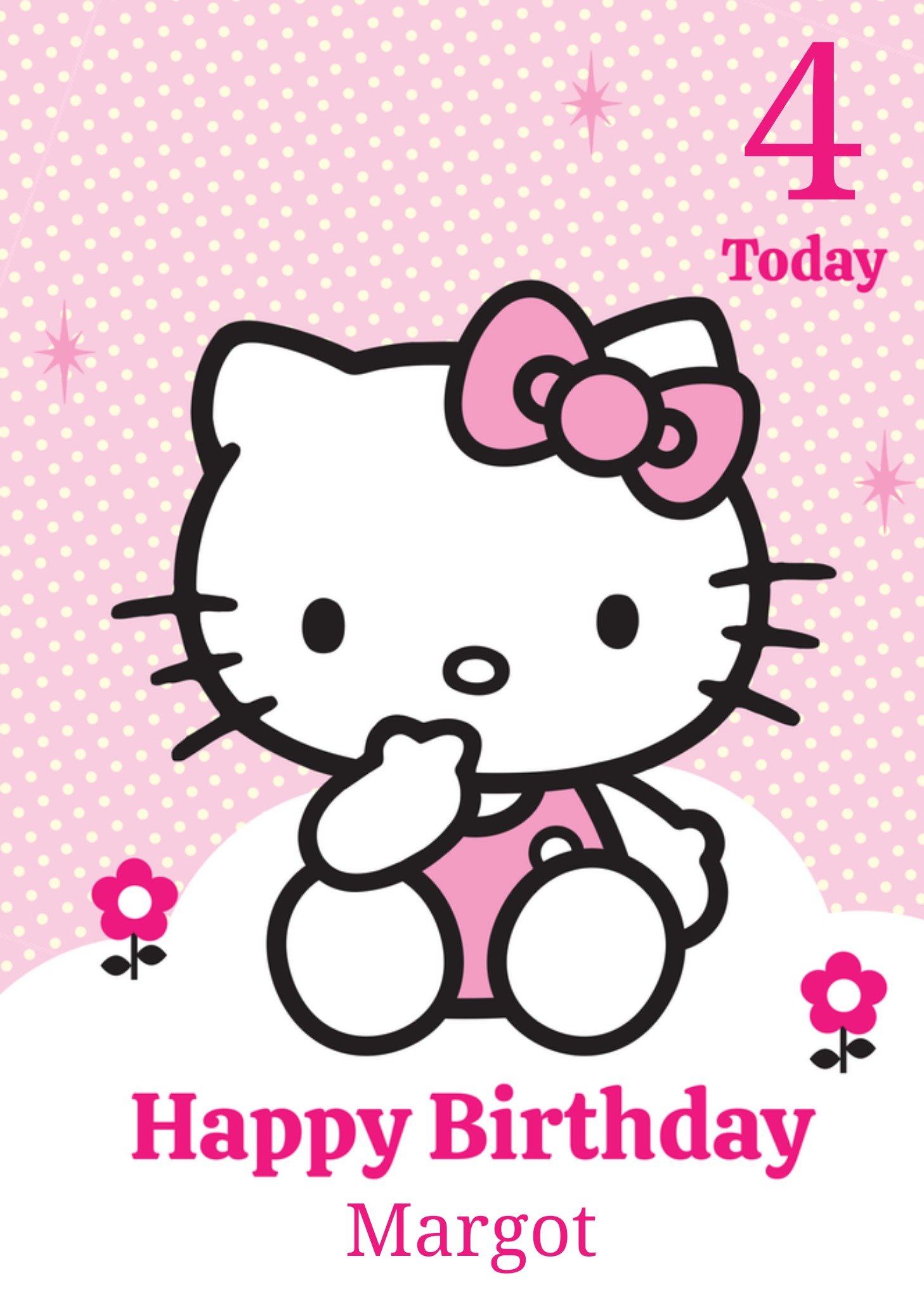 Greetz Hello Kitty Verjaardagskaart Happy birthday Standard Card