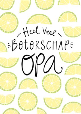 Funny Side Up | Beterschapskaart | Opa