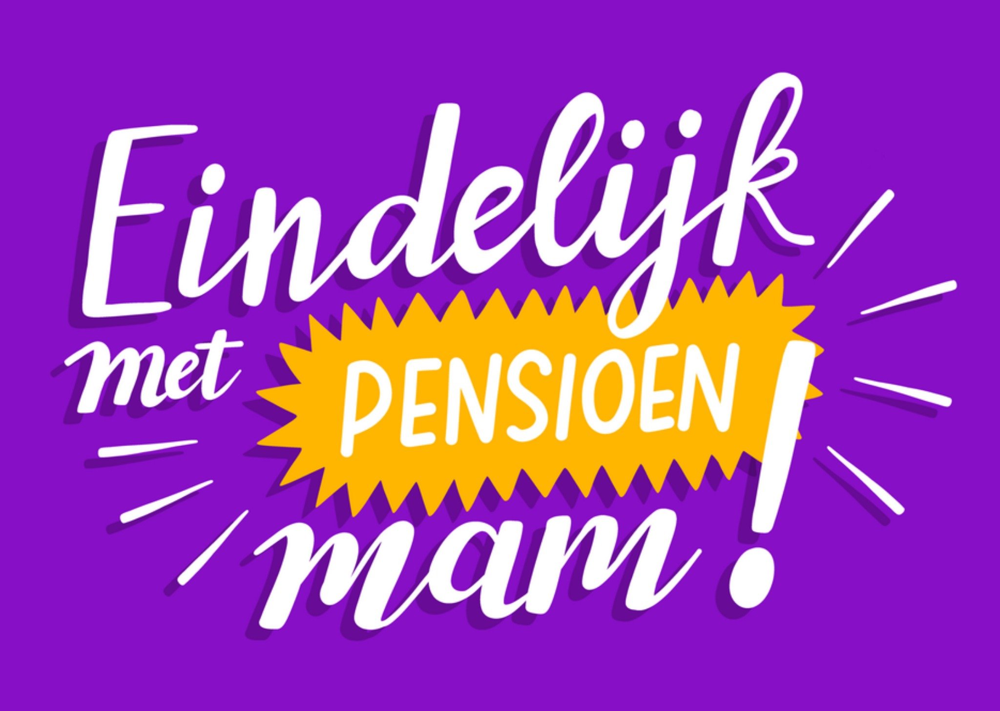 Greetz Pensioen kaart Tekstueel Standard Card