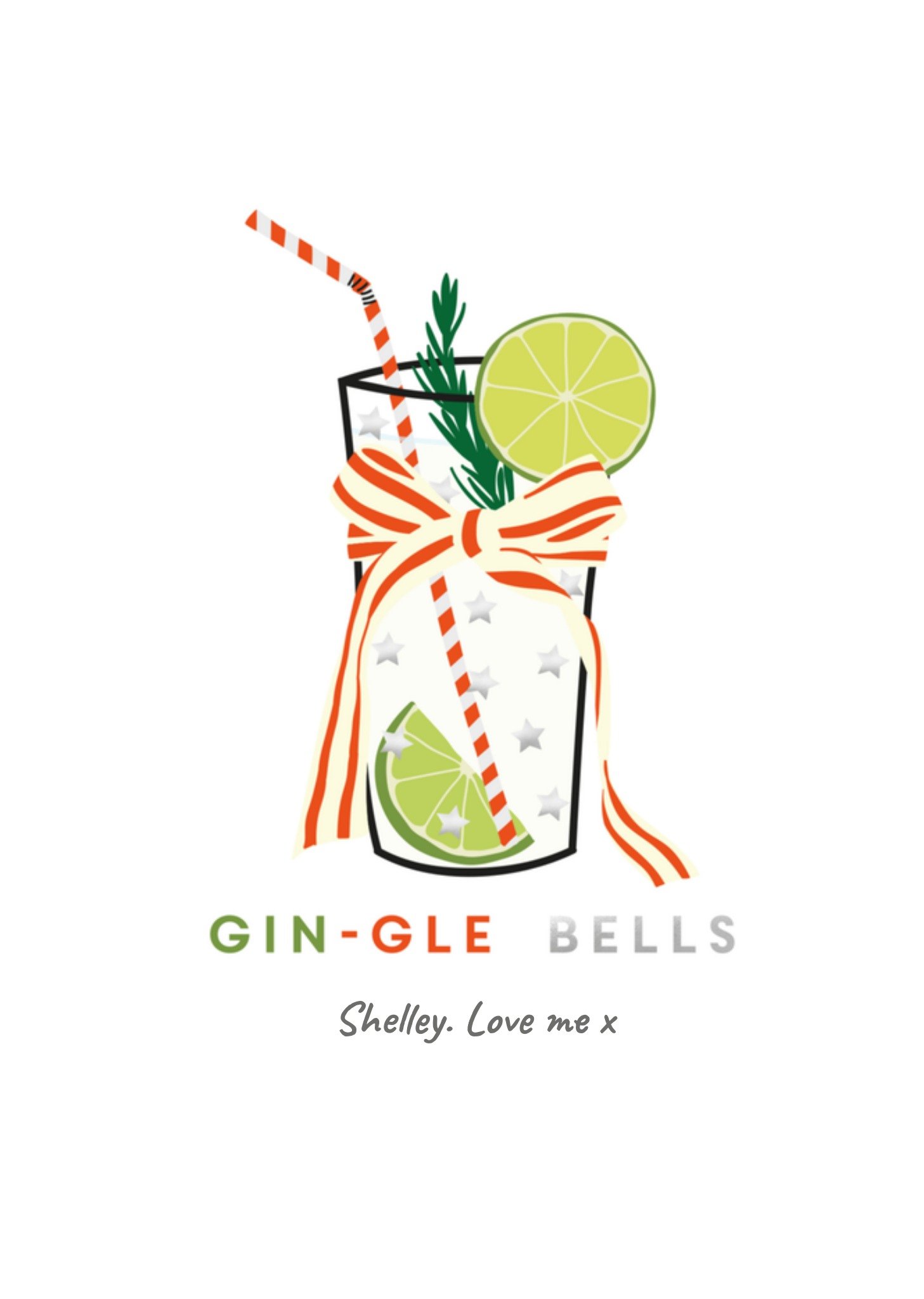 Kerstkaart cocktail Greetz