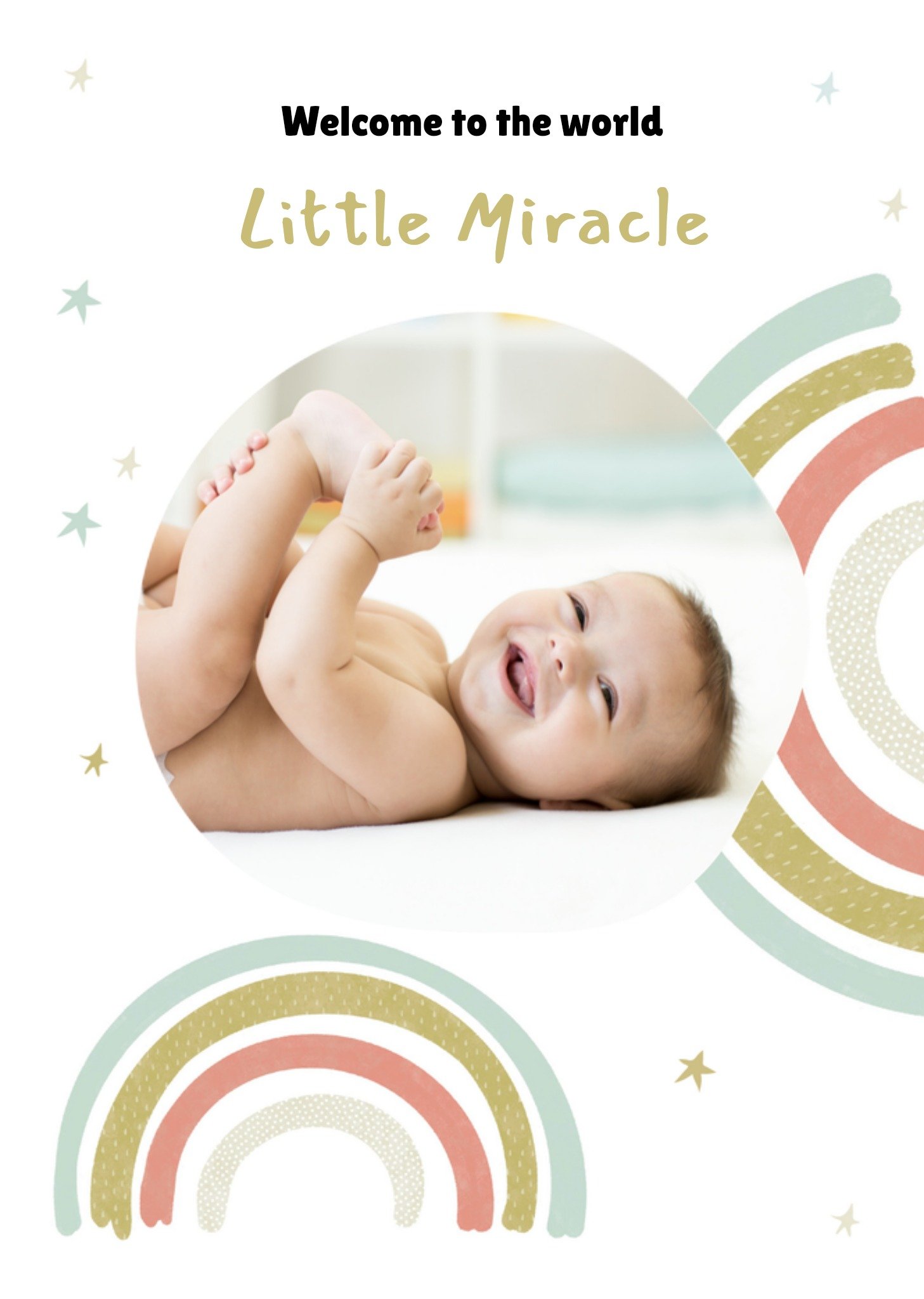 Greetz Geboortekaart Little Miracle Standard Card