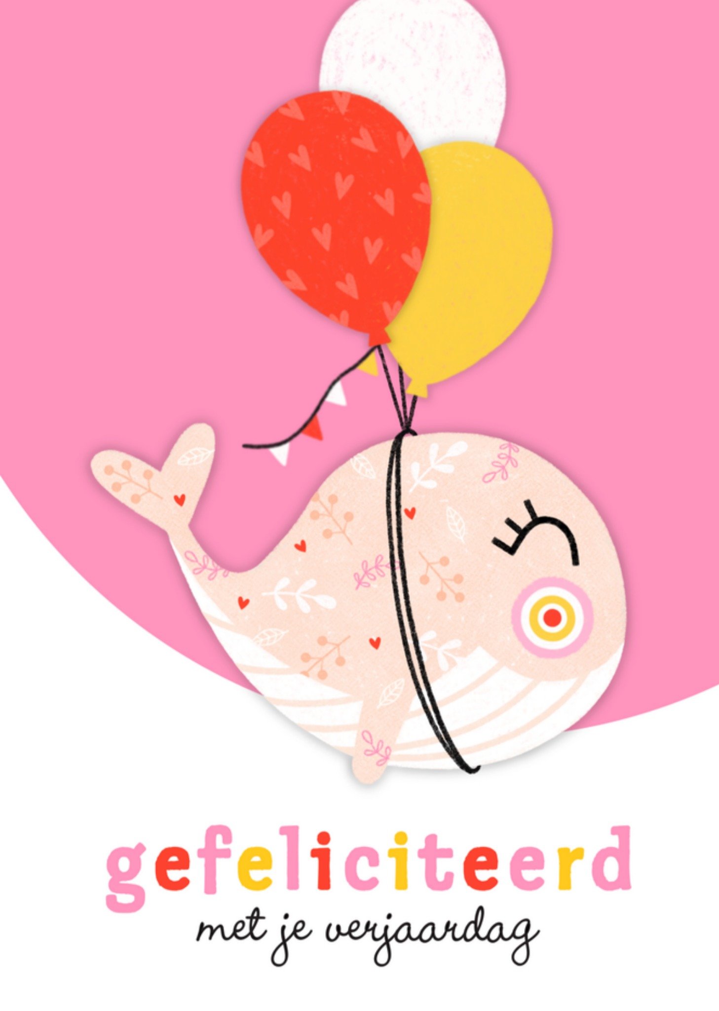 Verjaardagskaart Walvis Kaart Marieke Witke