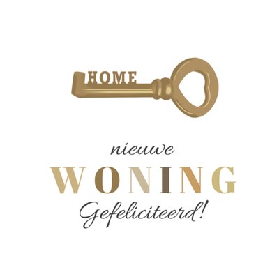 Tsjip | Nieuwe woning kaart | sleutel