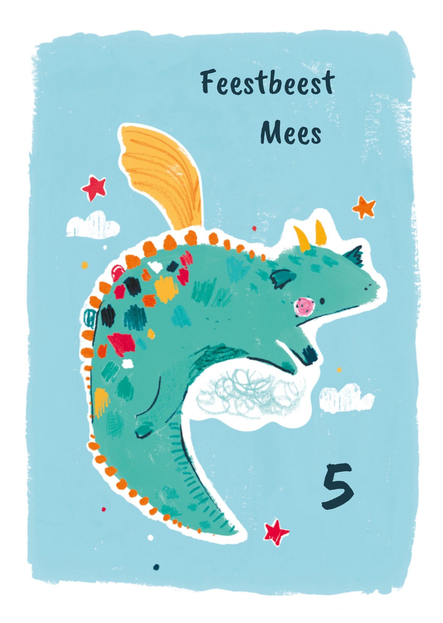 HotchPotch Verjaardagskaart dino naam Kaart Hotchpotch