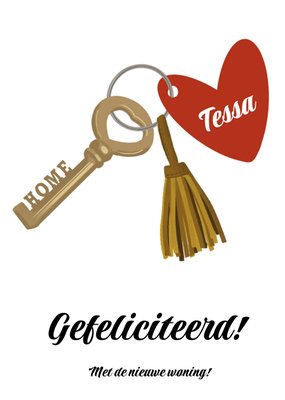 Nieuwe woning | Tsjip | Illustratie | Sleutel