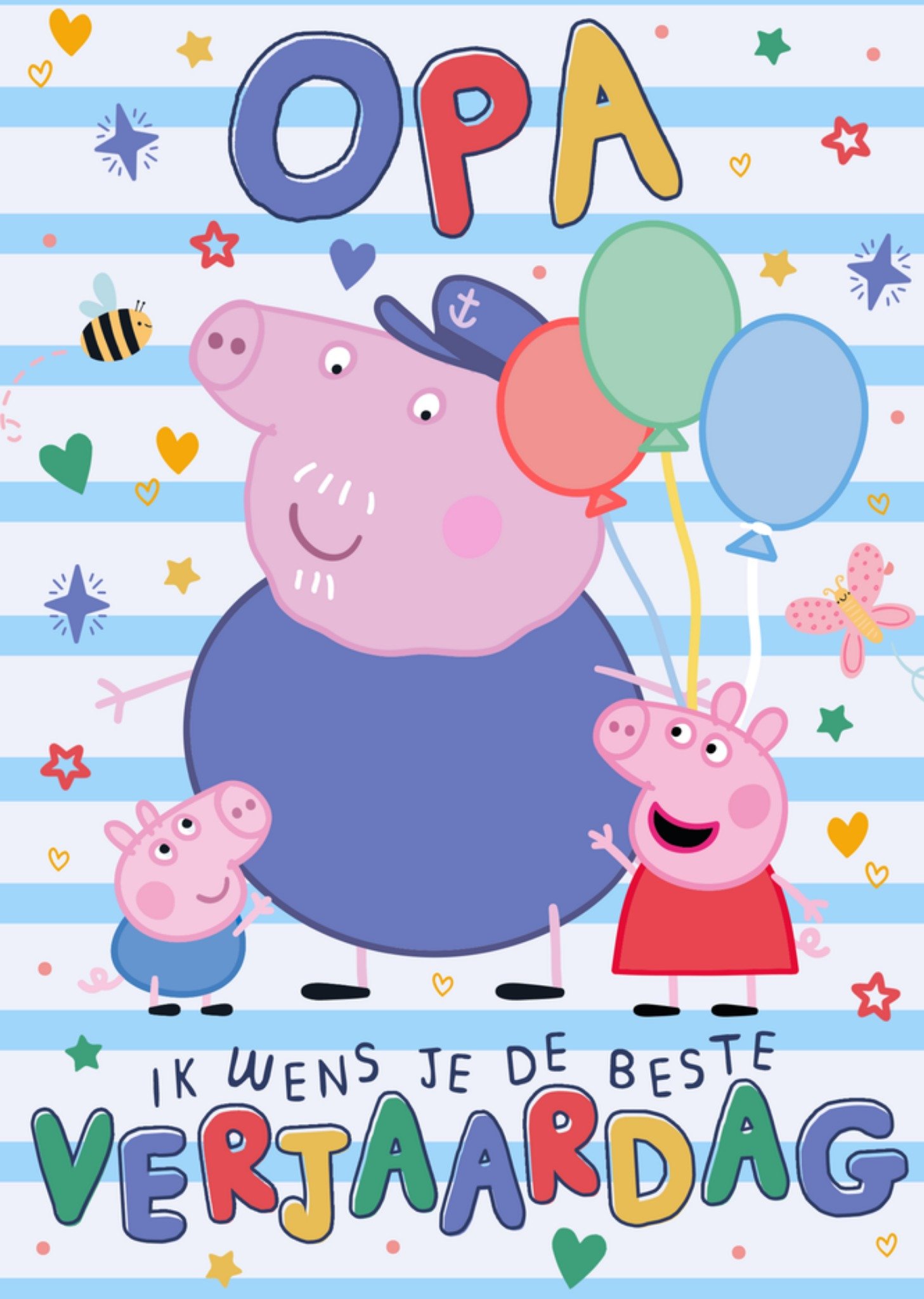 Verjaardagskaart Opa Kaart Peppa Pig