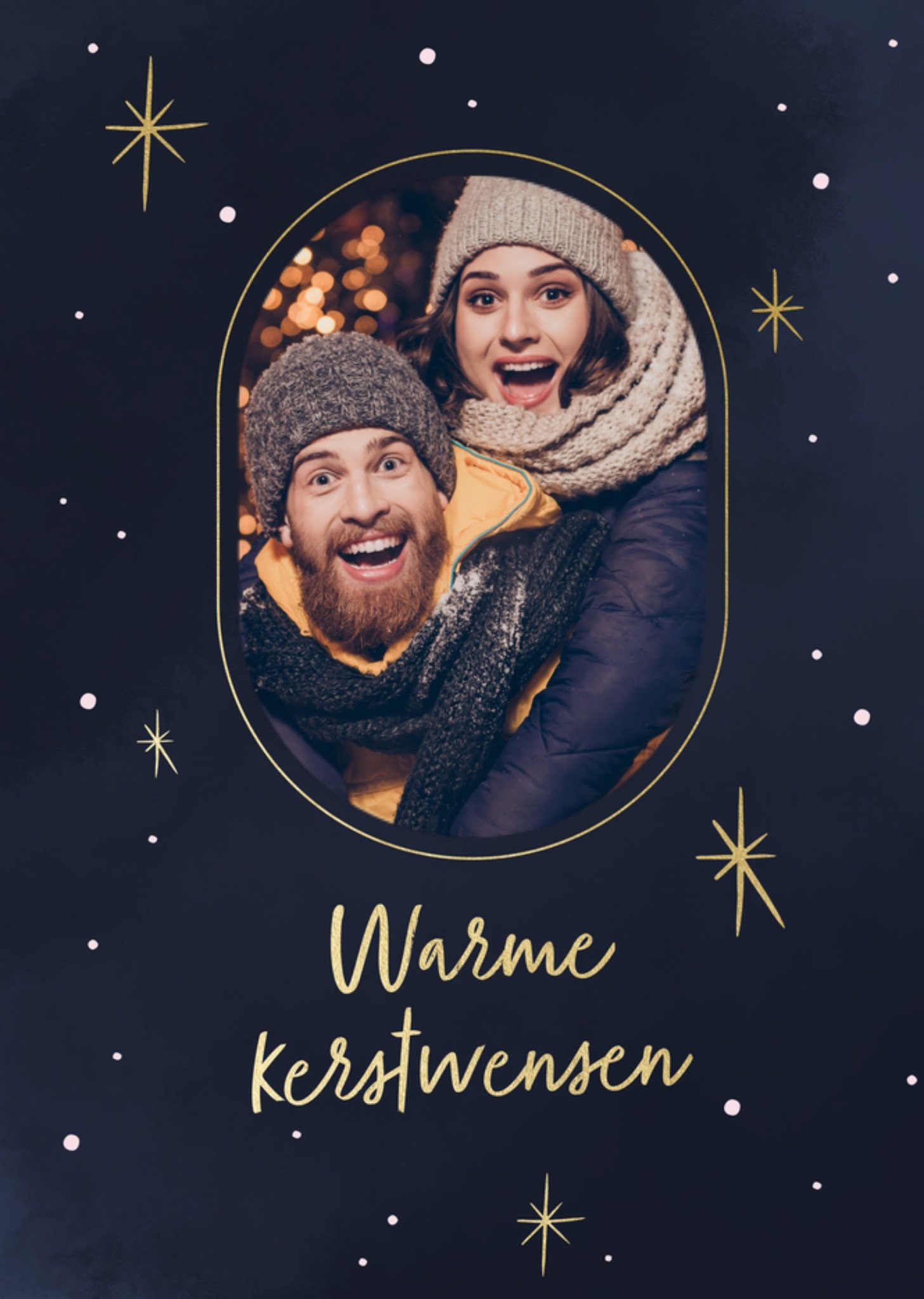 Kerstkaart Warme kerstwensen Greetz