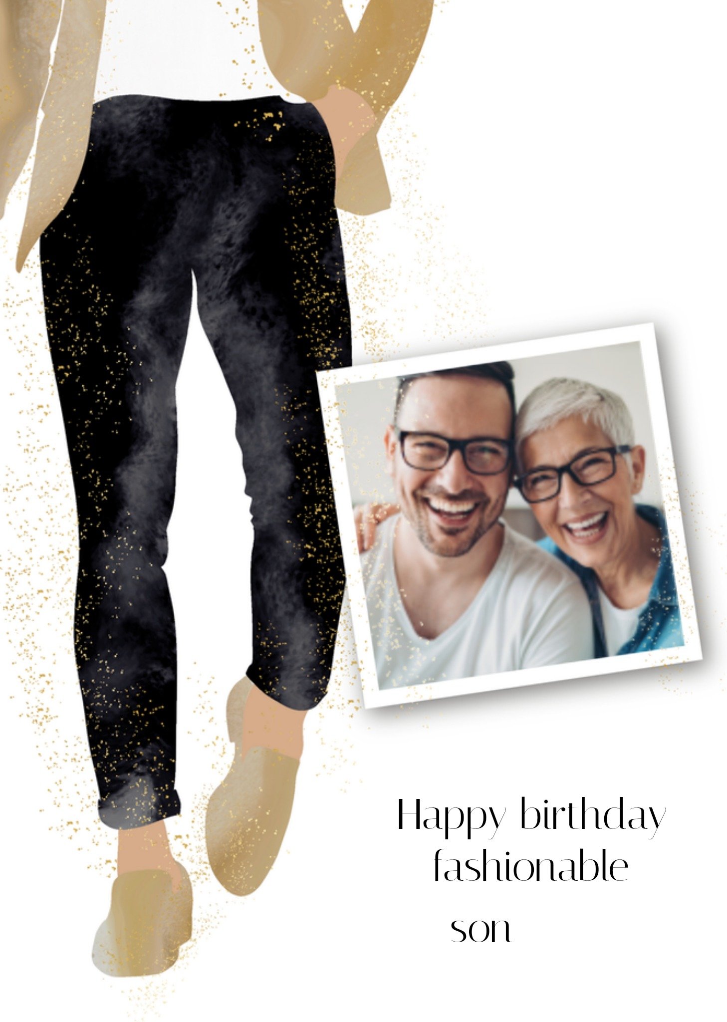 Greetz Verjaardagskaart Zoon Foto Fashion Standard Card