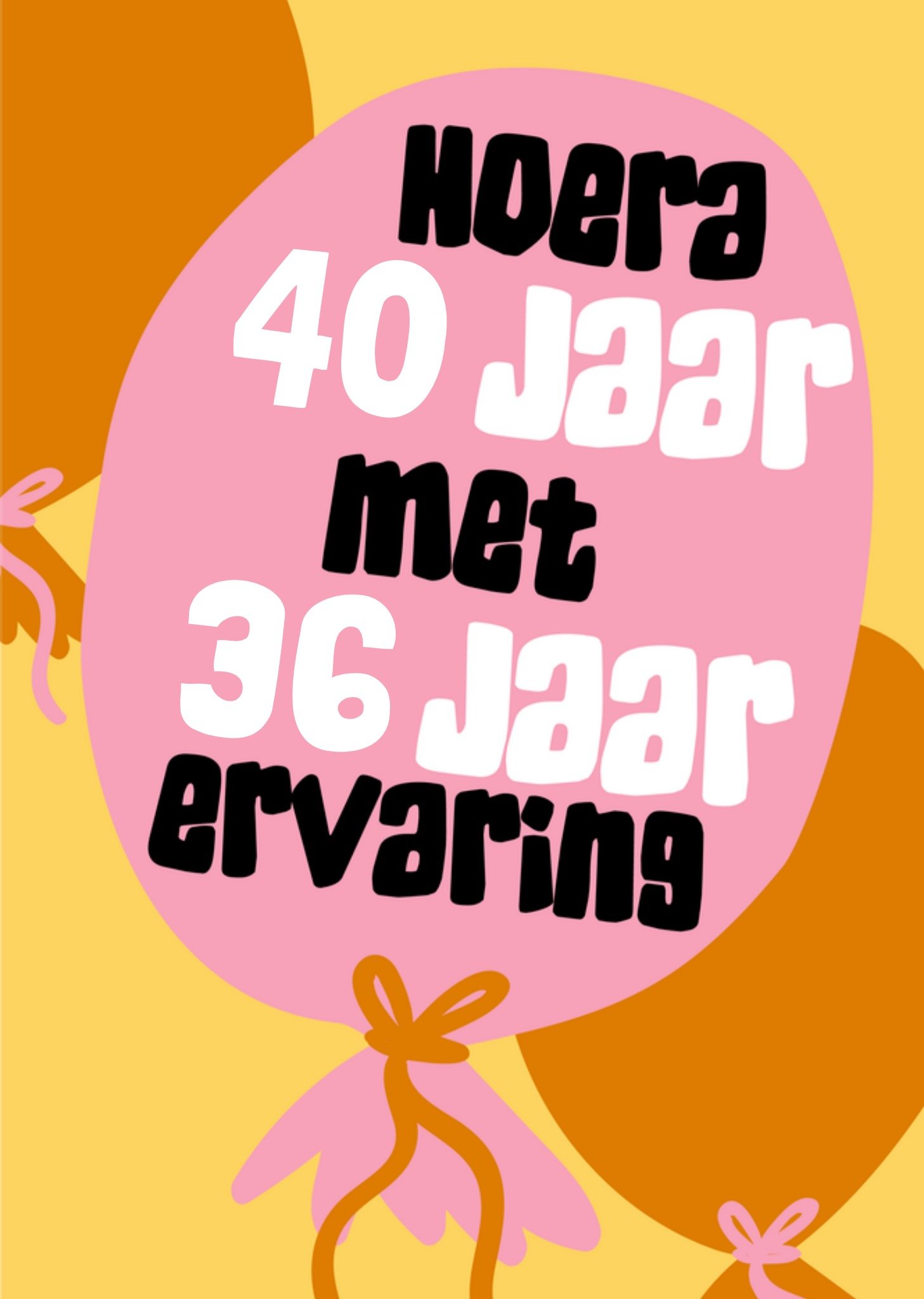 Verjaardagskaart Ballonnen Aanpasbare tekst Kaart Greetz