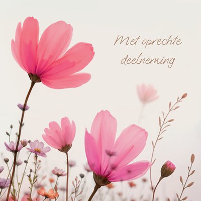 Luckz | Condoleancekaart | Met oprechte deelneming