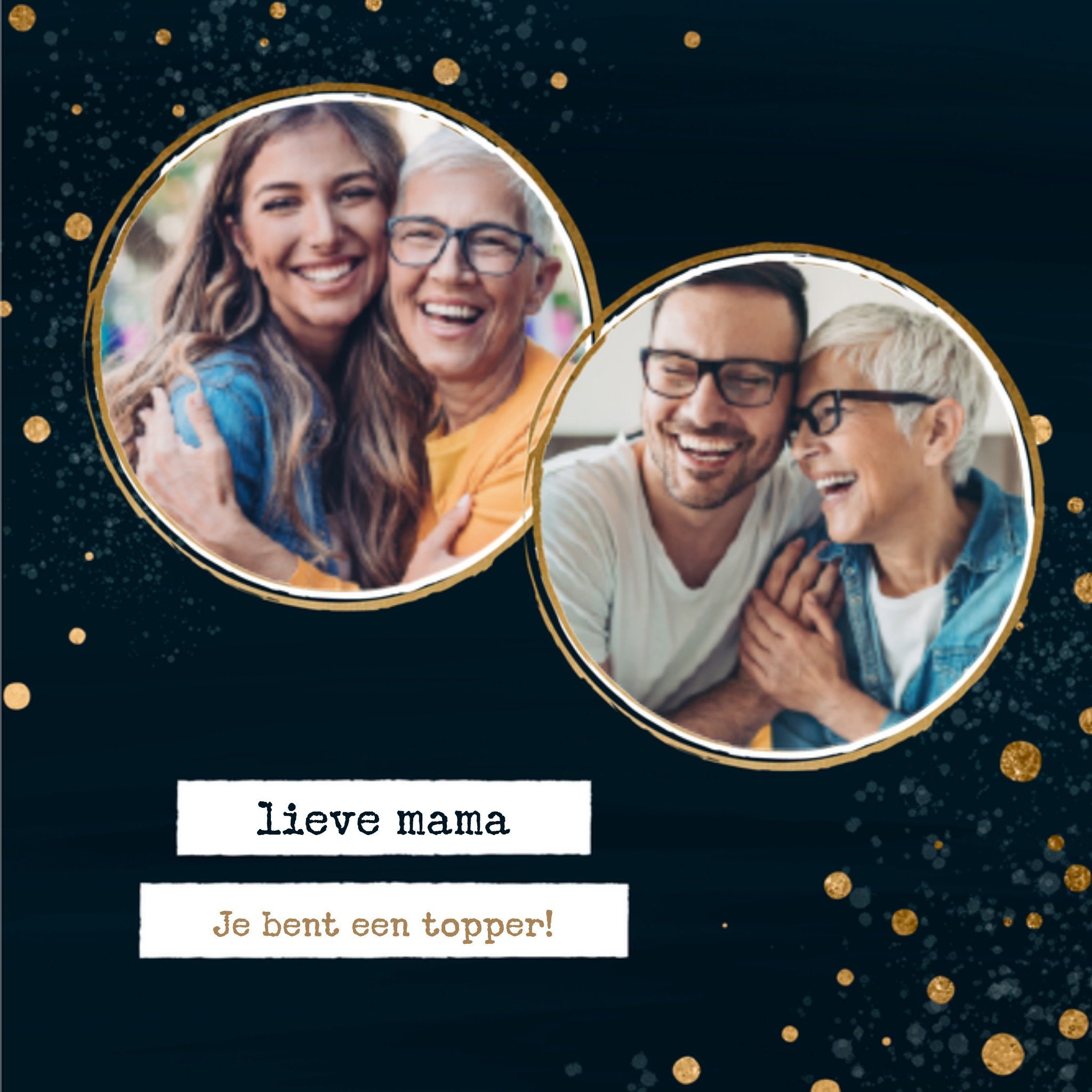 Greetz Moederdagkaart met foto Vierkant