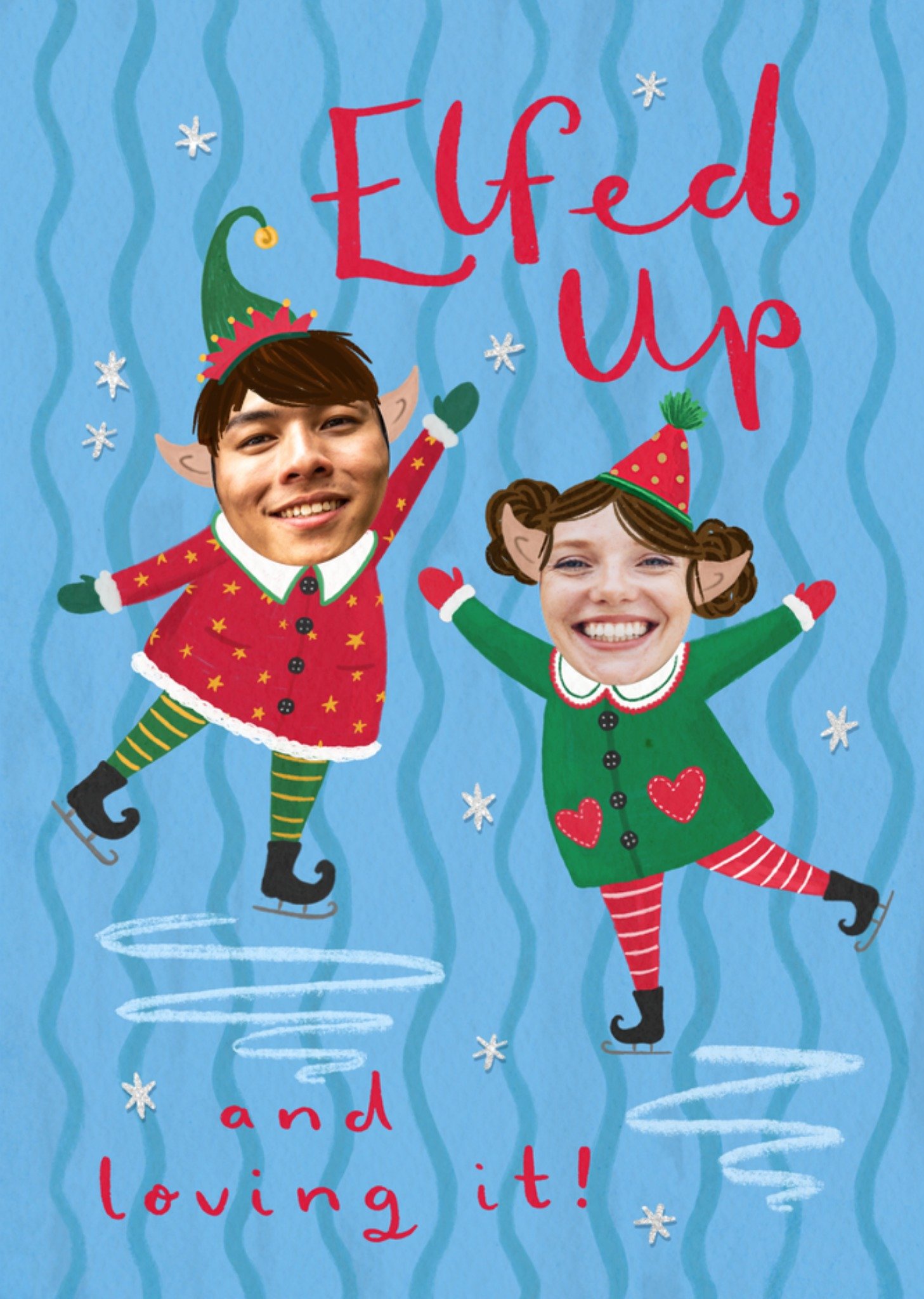 Greetz Kerstkaart Elfed up and loving it Standard Card
