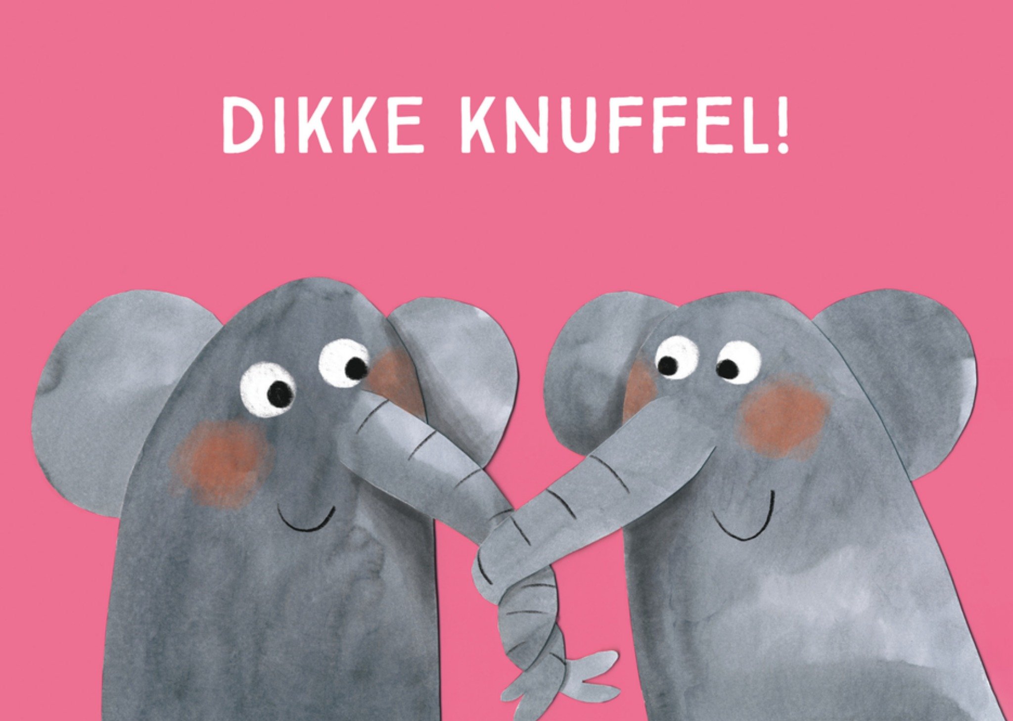 Vriendschapskaart Olifant Kaart Loes Riphagen