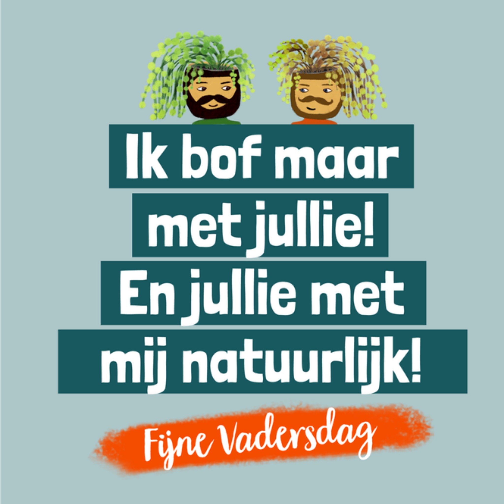 Greetz Vaderdagkaart LHBTIQ+ Vierkant