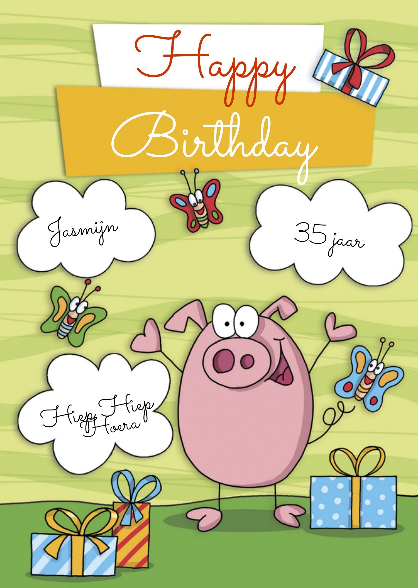 Happy birthday Kaart TMS