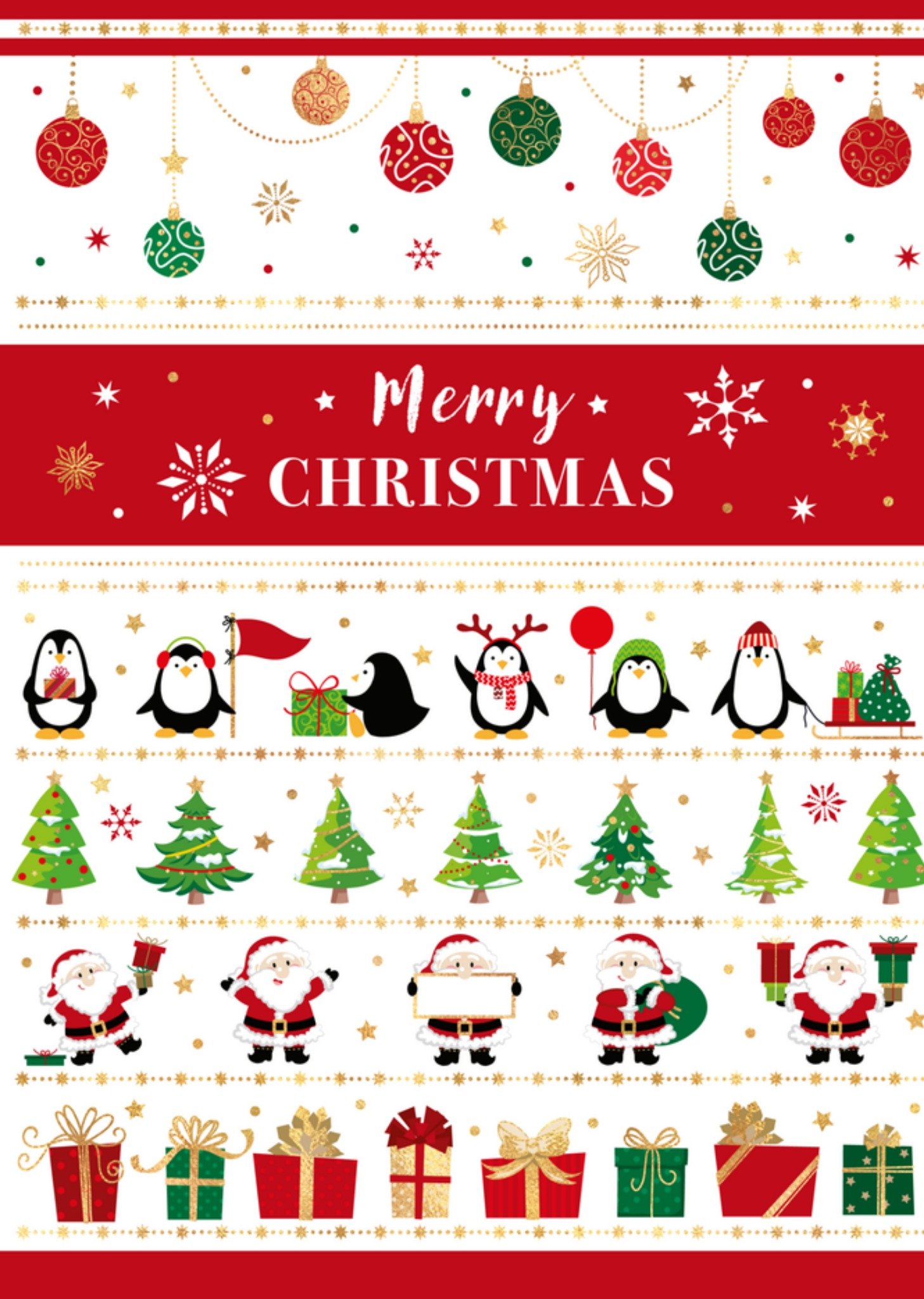 Kerst Illustratie Pinguin TMS