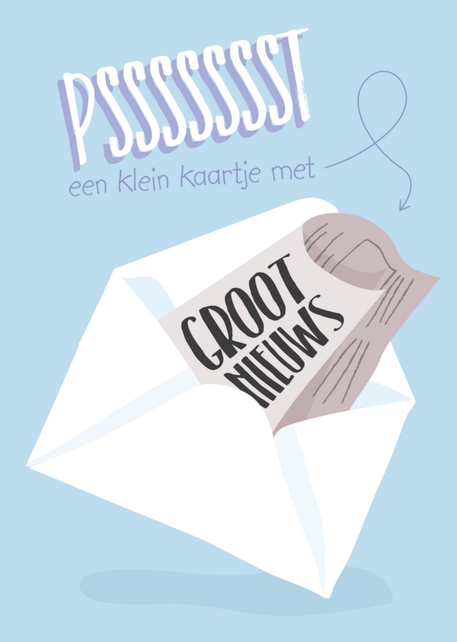 Zwanger Groot Nieuws Kaart Tante Kaartje