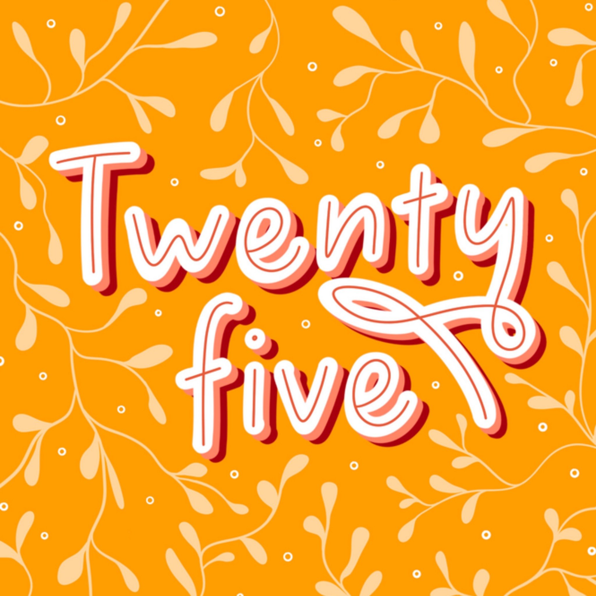 Greetz Verjaardagskaart Twenty Five Vierkant