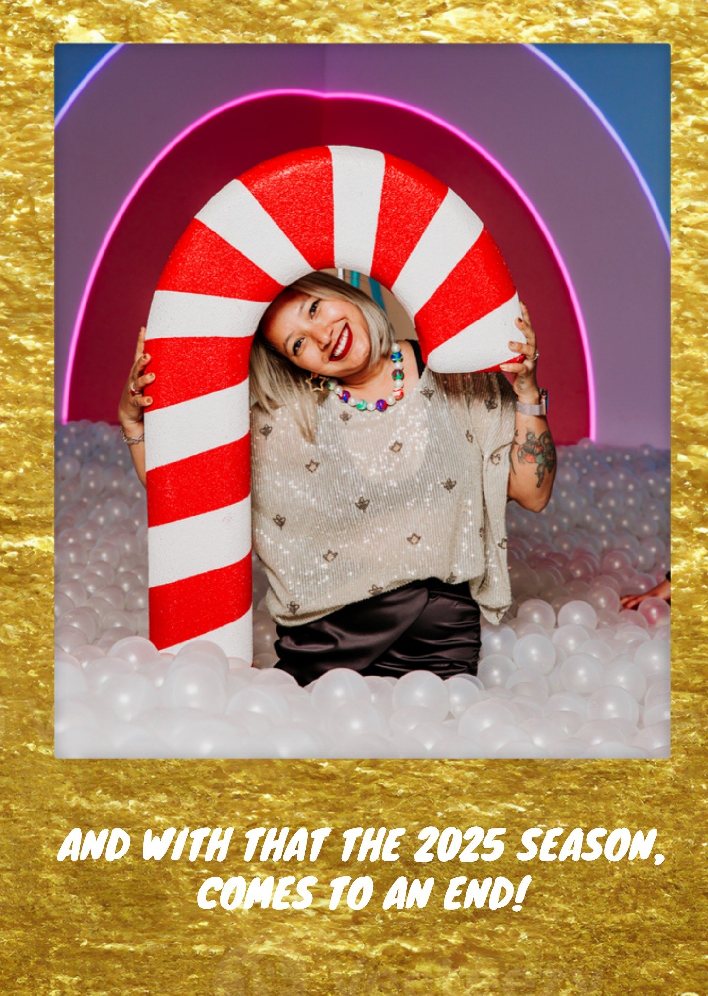 Greetz Nieuwjaarskaar The Upside Down Museum And With That The 2025 Season Comes To An End Aanpasbare Foto Enn Tekst Standard Card