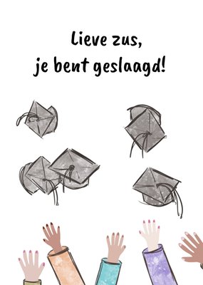 Greetz | Geslaagd kaart | illustratie