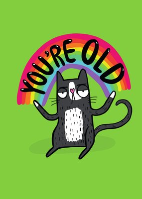 Katie Abey | Verjaardagskaart | you're old