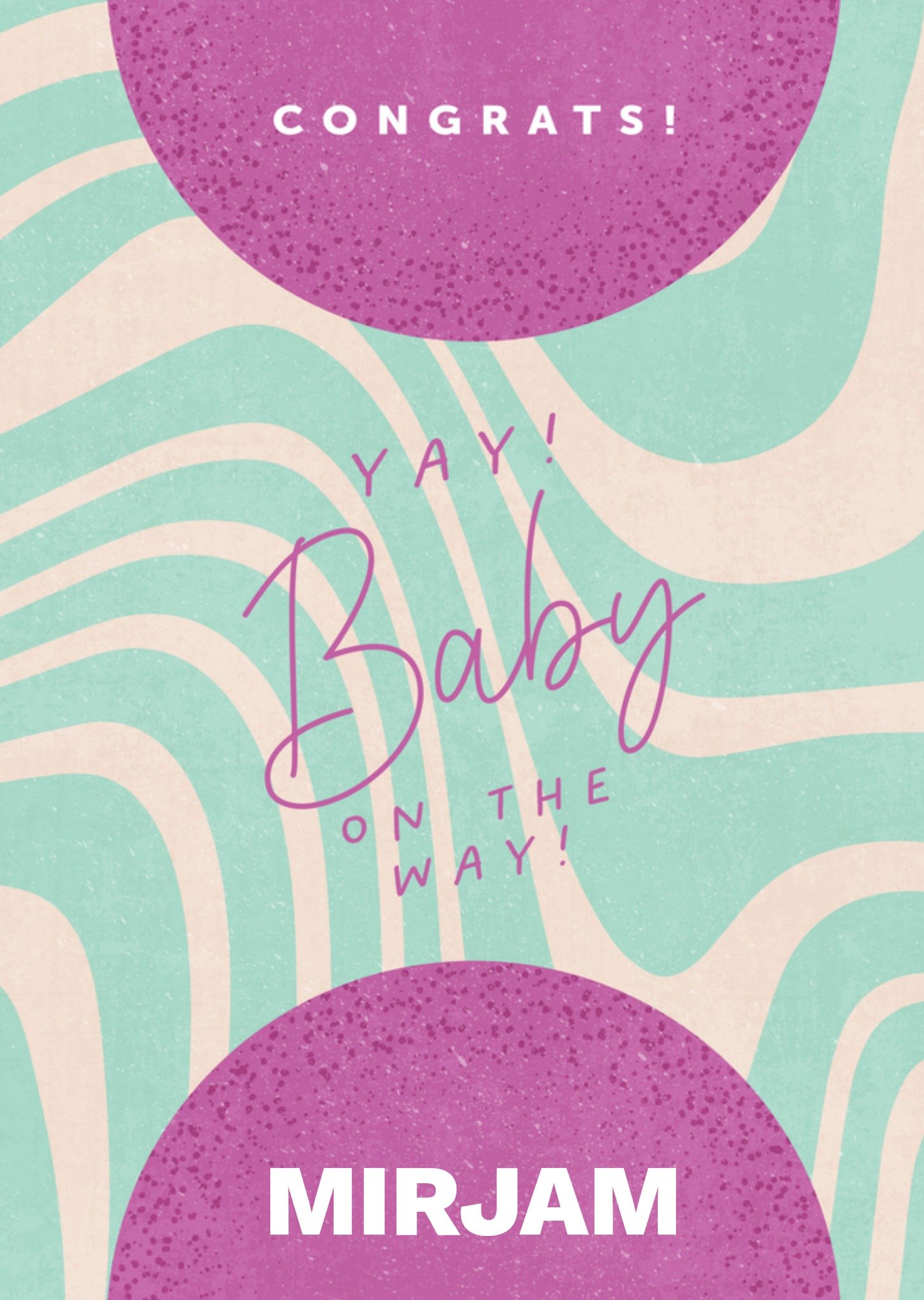 Zwangerschapskaart Collega Kaart Melolelo