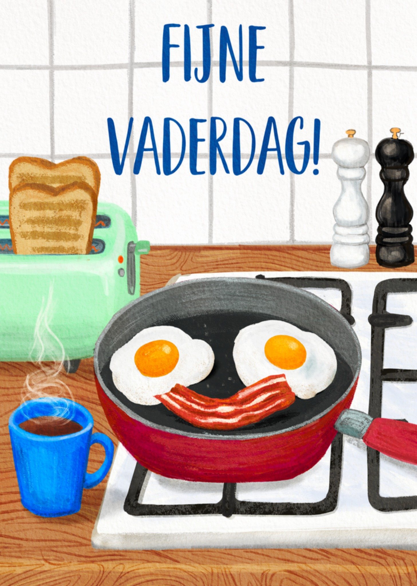 Vaderdagkaart Eten Kaart Petit Konijn
