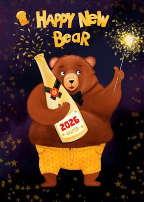 Patricia Hooning | Nieuwjaarskaart | Happy New Bear