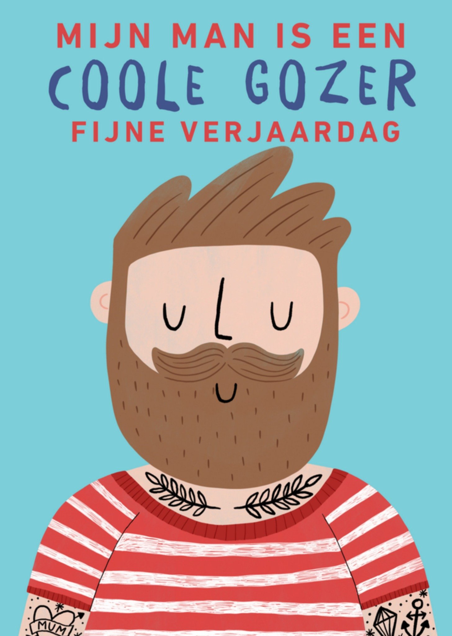 Verjaardagskaart coole gozer Kaart Greetz