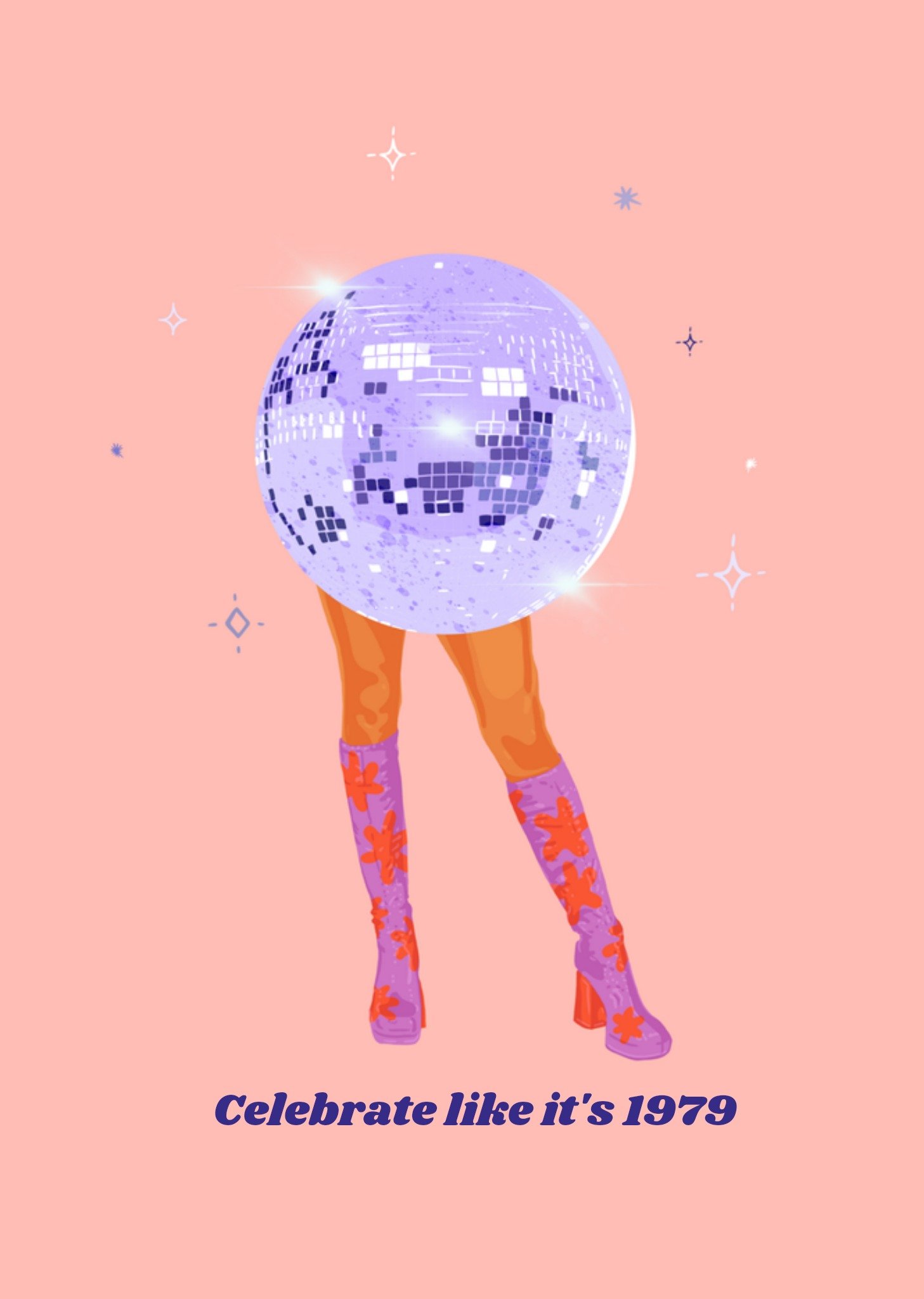 Verjaardagskaart discobal Greetz