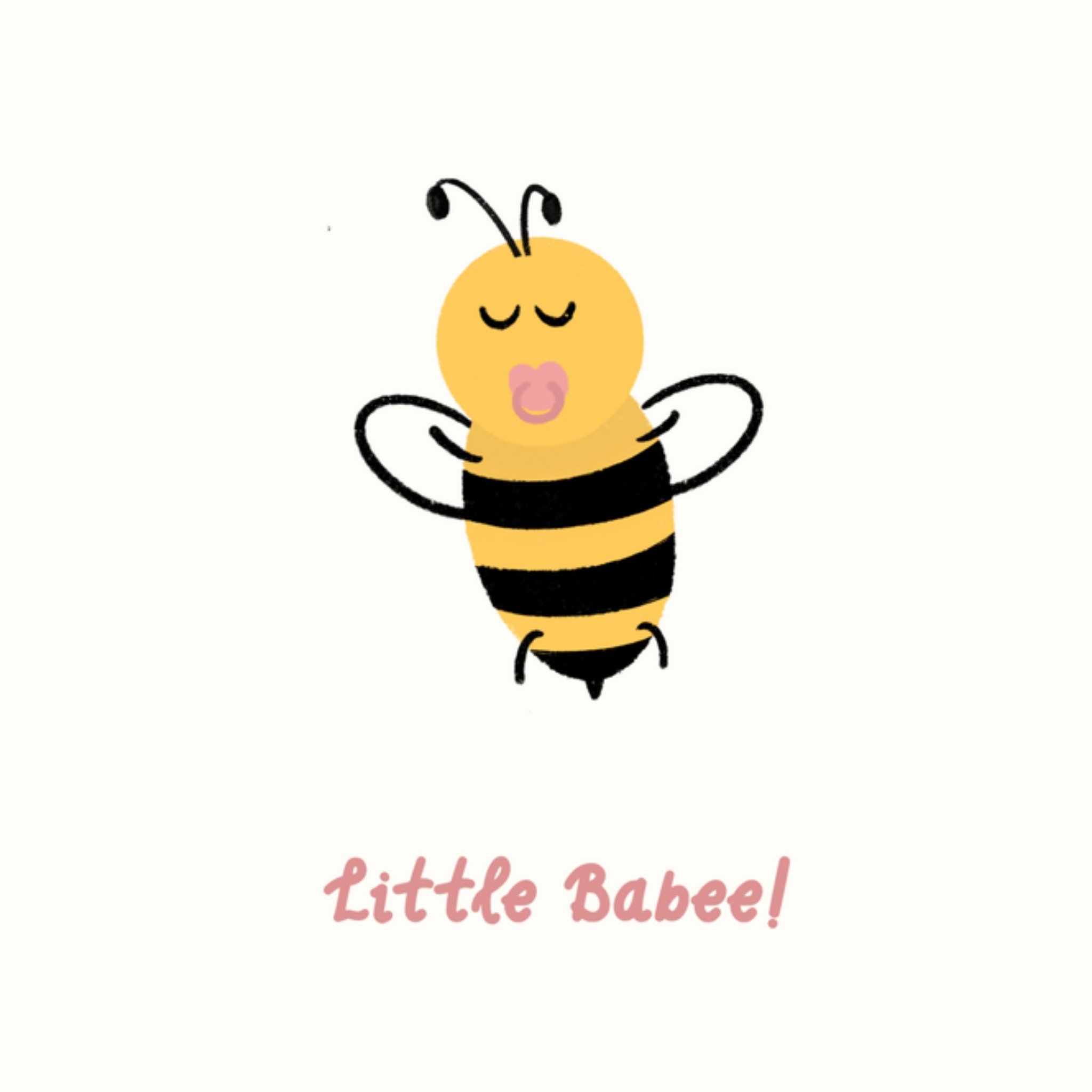 Greetz Geboortekaart babygirl Vierkant