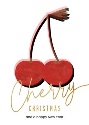 Luckz | Kerstkaart | kersen | illustratie