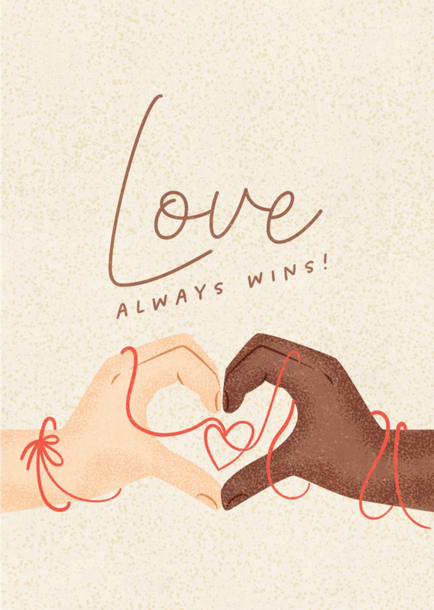 Liefde kaart Love always wins Kaart Melolelo