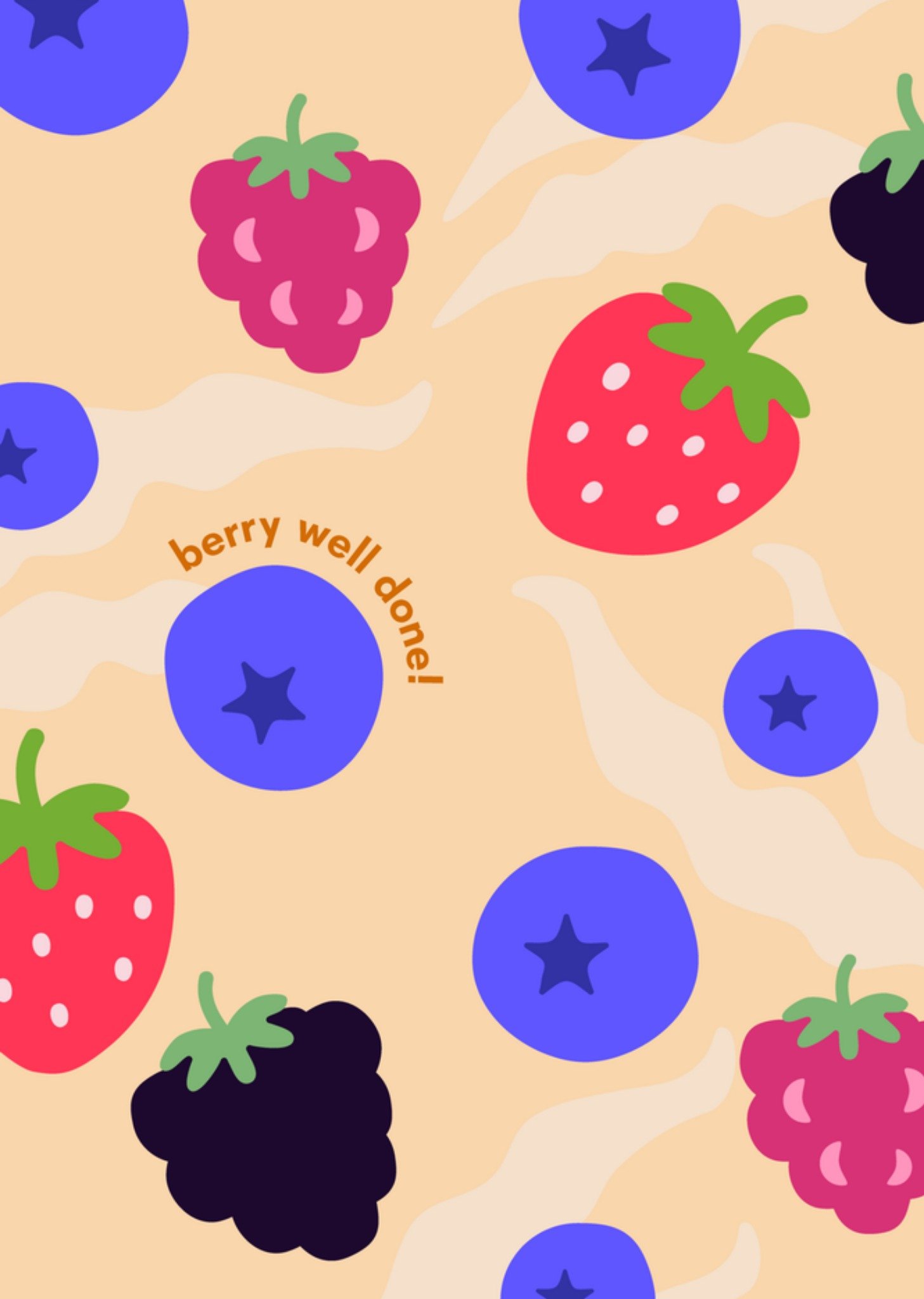 Greetz Felicitatie kaart Fruit Illustratie Standard Card