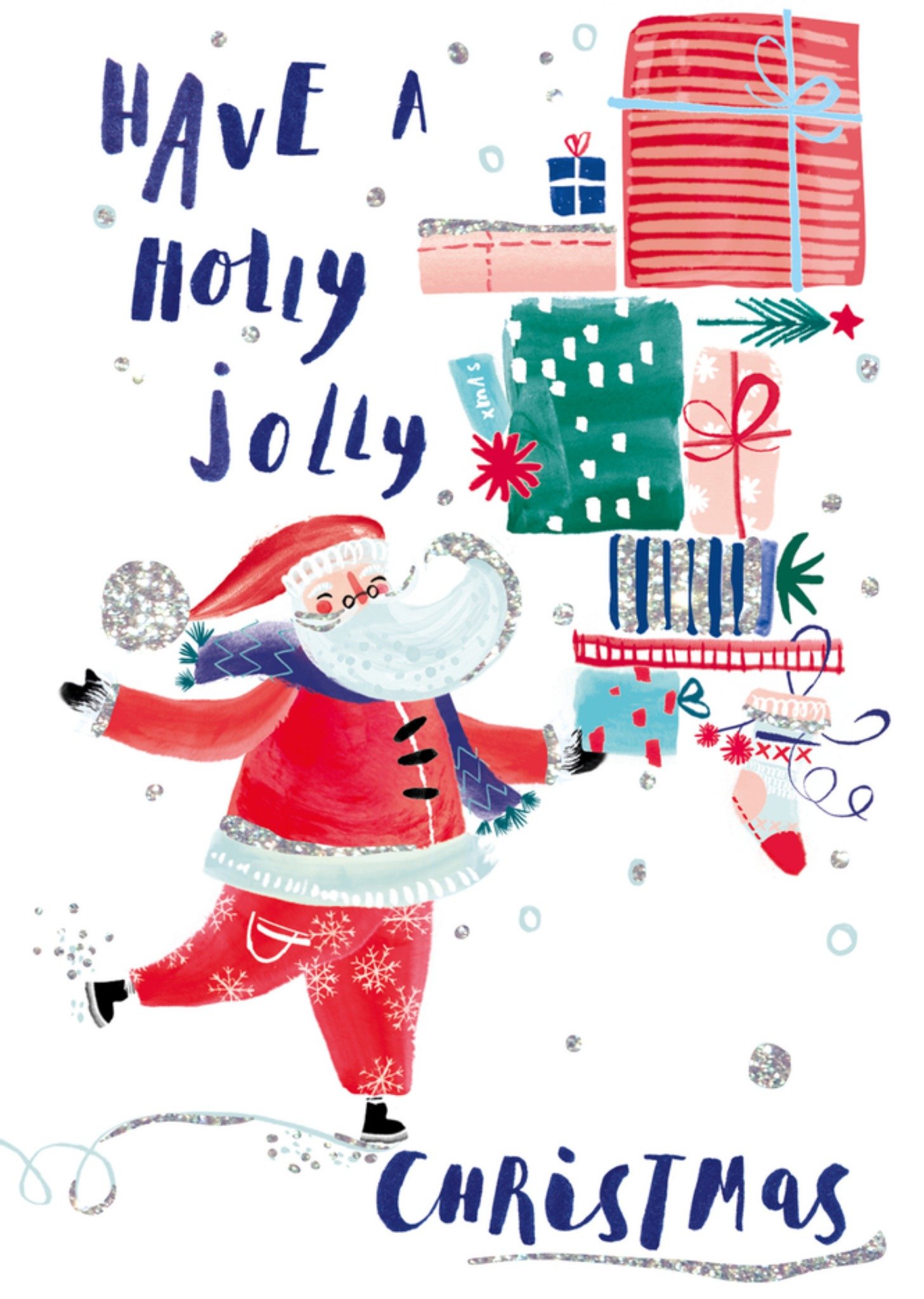 Hotchpotch Kerstkaart Kerstman Standard Card