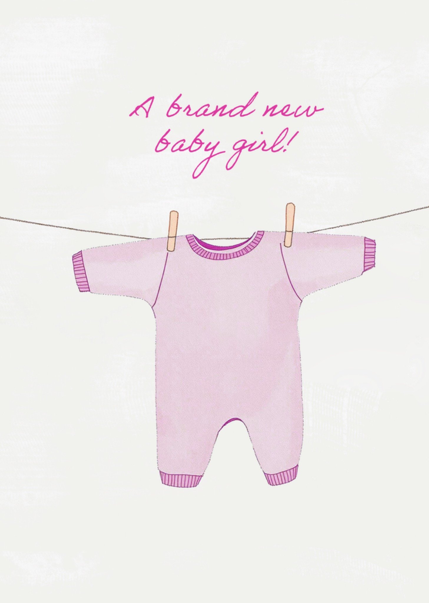 Geboortekaart A Brand New Baby Girl Kaart Greetz