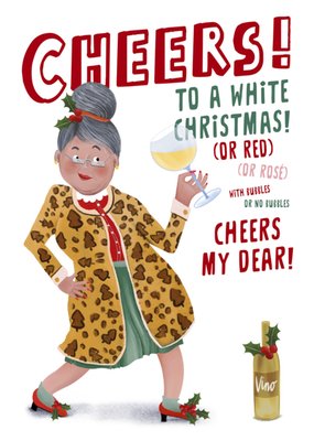 Patricia Hooning | Kerstkaart | Cheers! | Vino